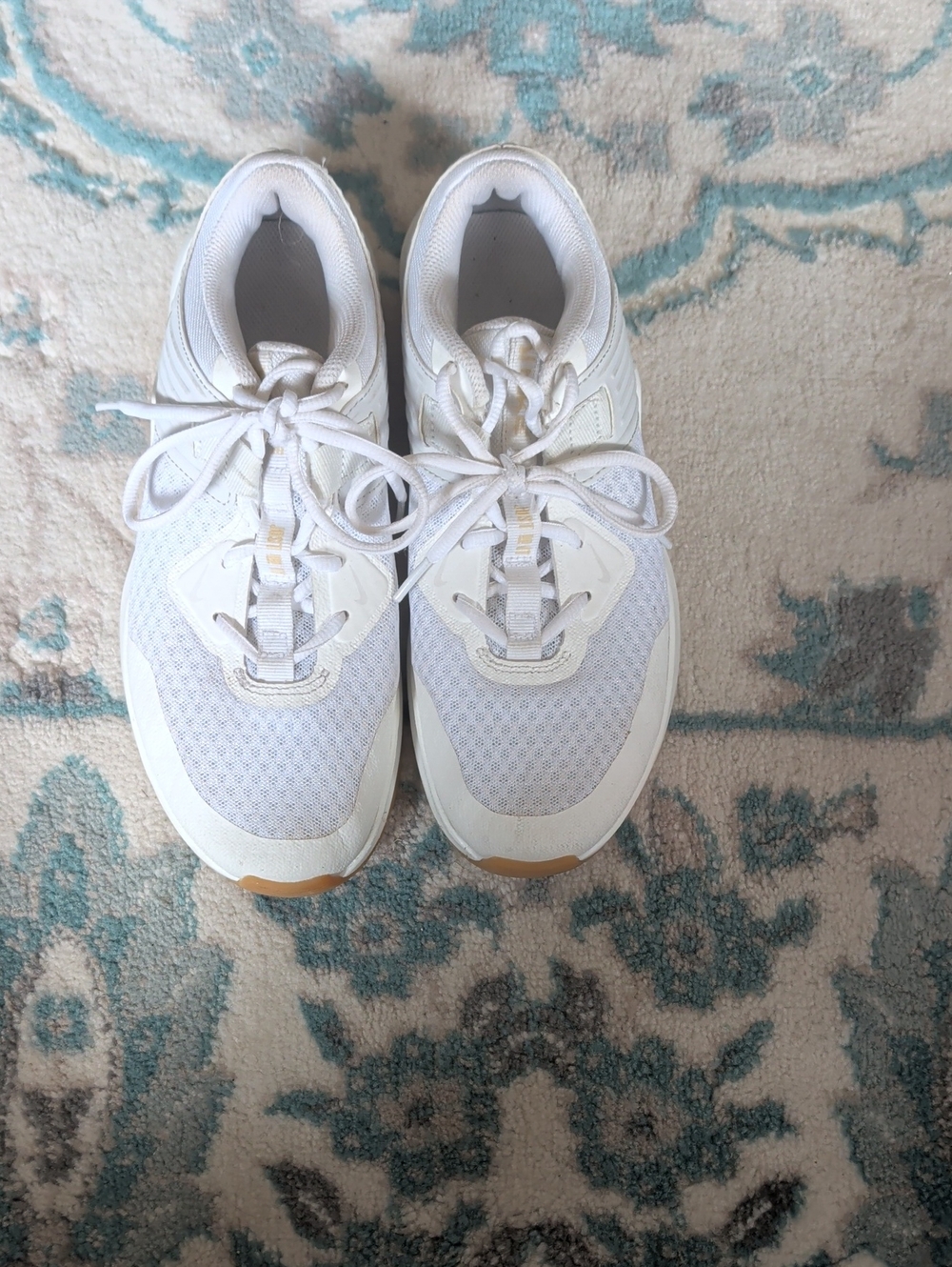 Kids White Athletic Sneakers - Comfortable Everyday Shoes
